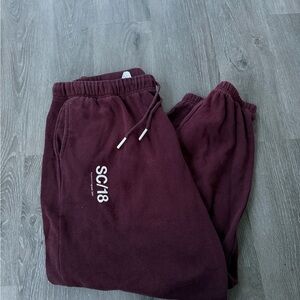 Sage collective Maroon Sweatpants Medium